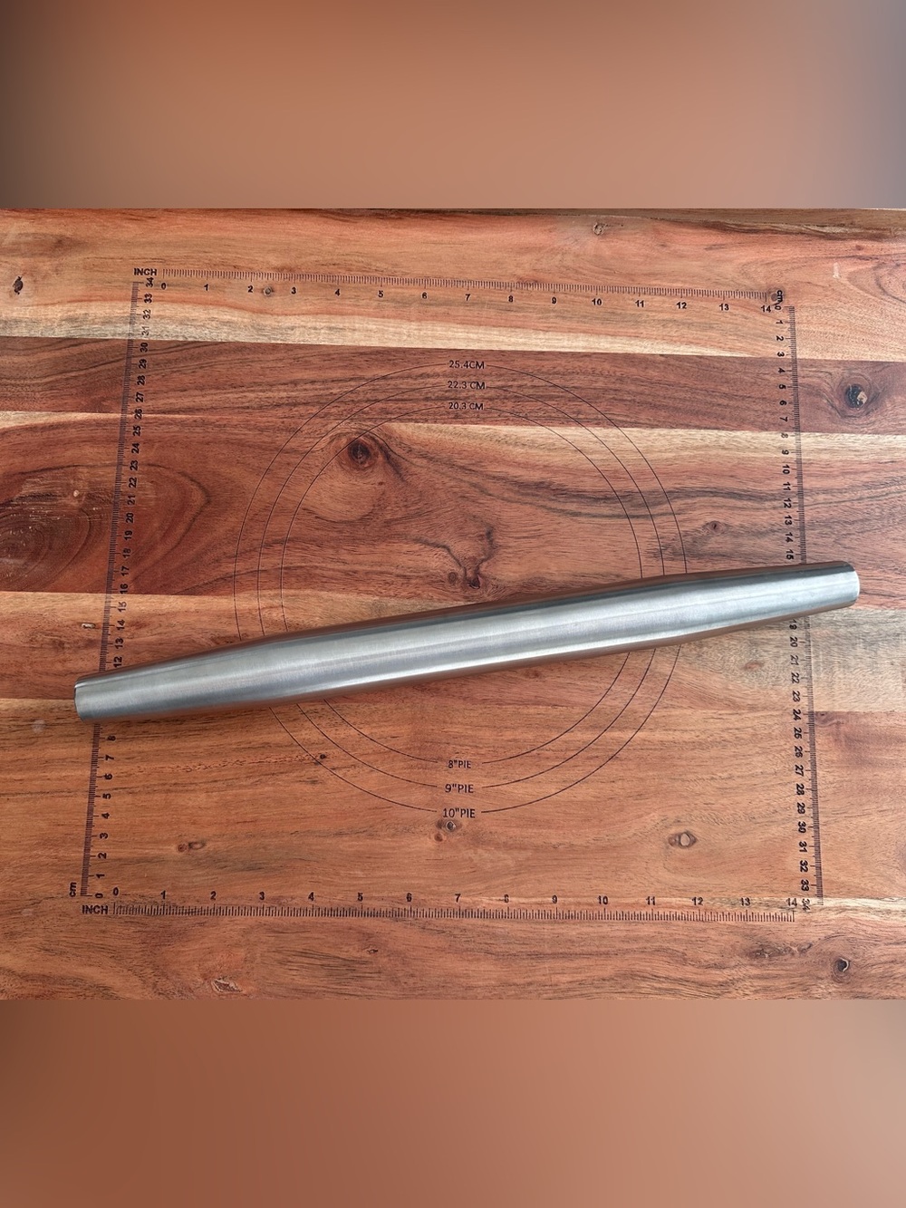 Stainless Steel Rolling Pin - Silver